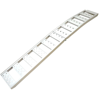 Rampe de chargement arquée pliante en aluminium PRIME1, sangles réglables, 85 x 12 po Front_Angled_Left