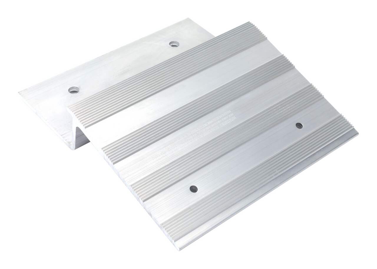 Plaques de rampe en aluminium, facile à utiliser, 8 po, 2 pce