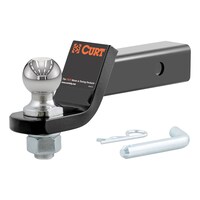 CURT 45034 Loaded Ball Mount with 1-7/8-in Ball, 2-in Shank, 3500-lb, 2-in Drop Front_Three_Fourths_Angled_Left