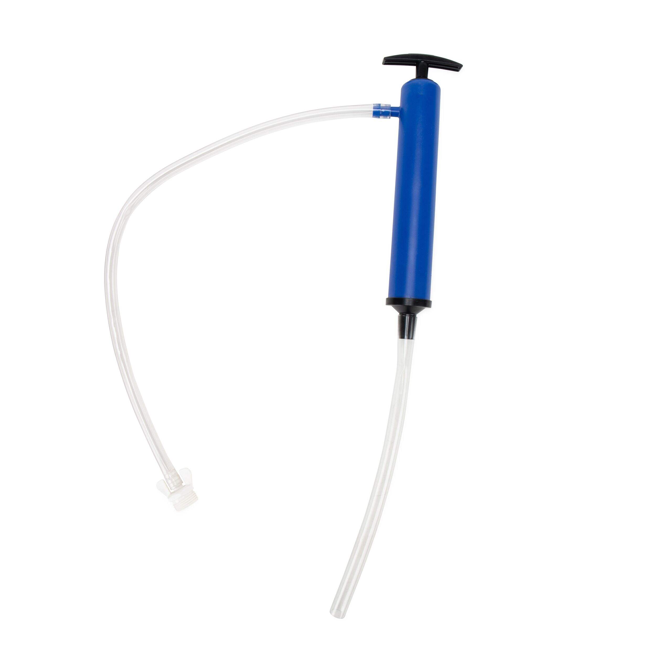 Camco 36003 RV Antifreeze Hand Pump Kit with Fittings for Winterizing, Blue Front_Angled_Right