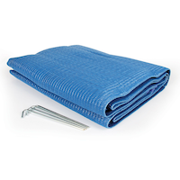 Tapis de détente CAMCO 42881 Awning, 6 x 9 pi, bleu, réutilisable