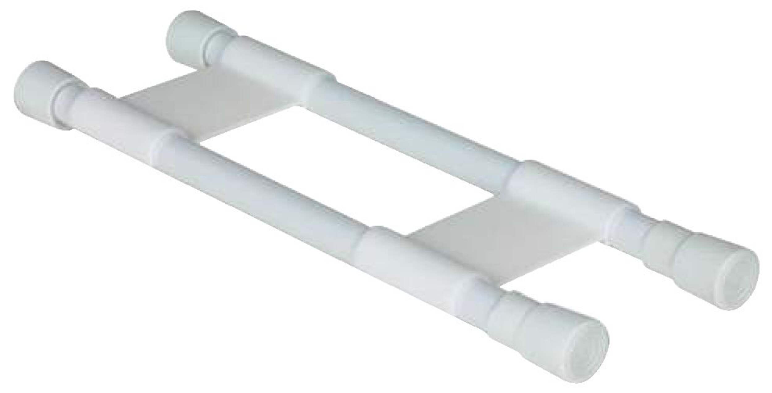 CAMCO 44093 10 to 17-in Double Cupboard Bar, White Front_Angled_Right