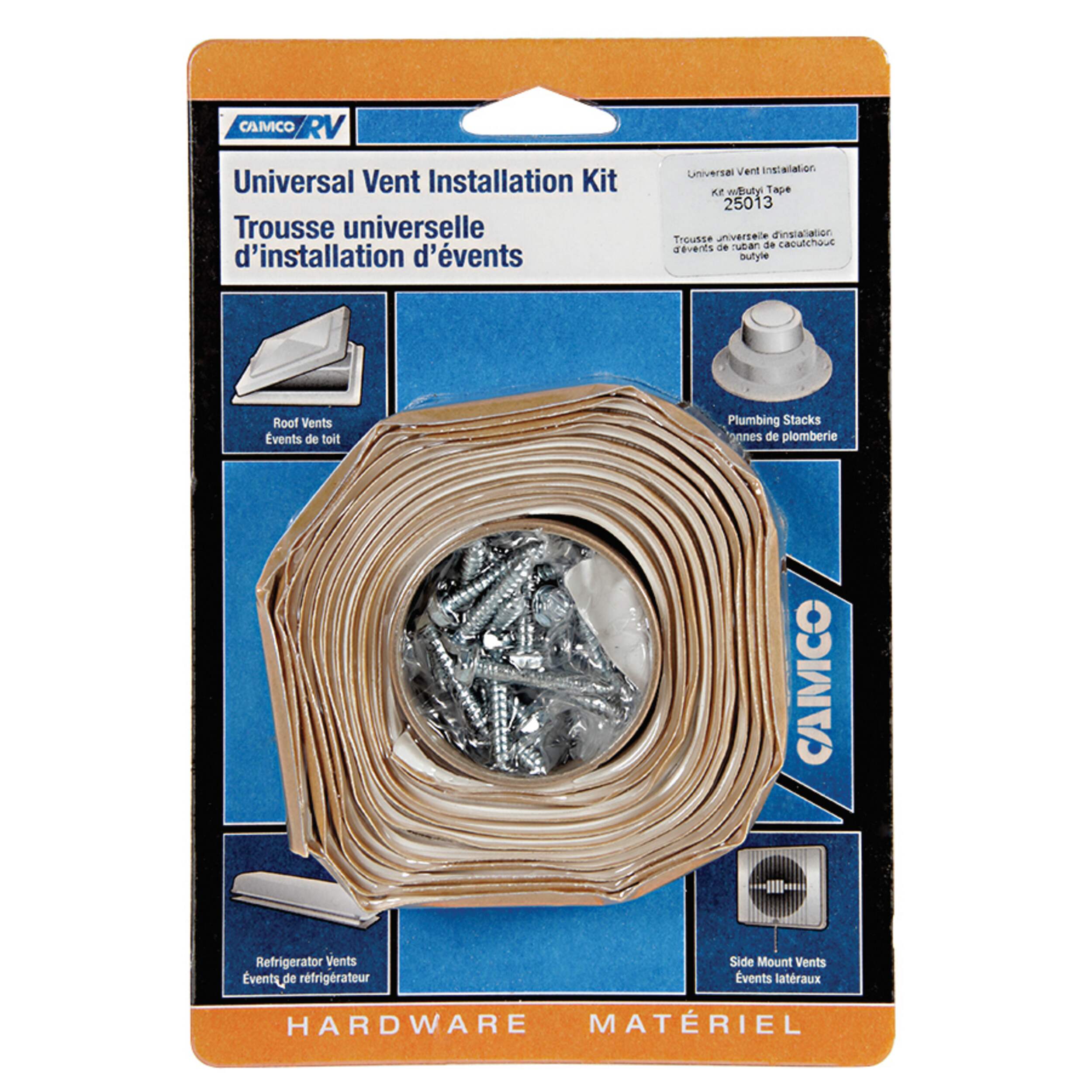 CAMCO 25013 Universal RV Vent Installation Kit, with Butyl Tape Canadian Tire