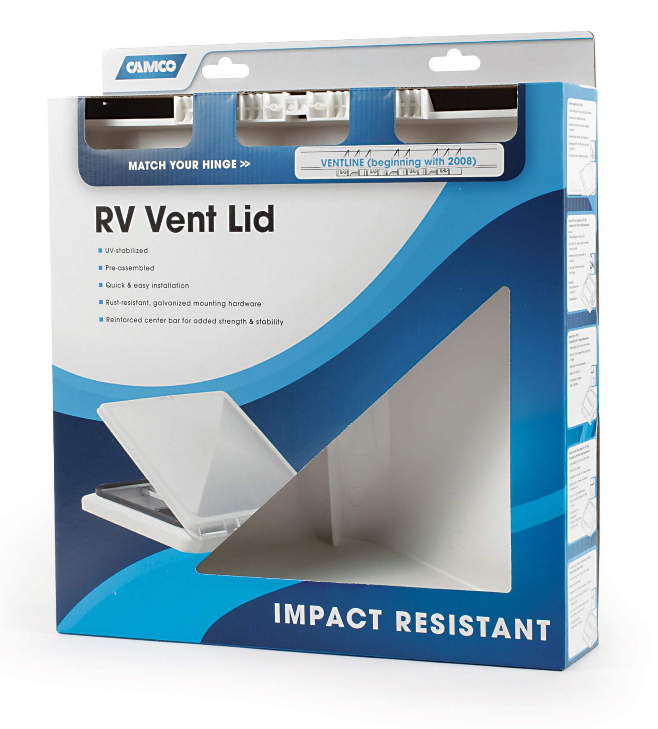 CAMCO Replacement RV Roof Vent Lid for 14x14in RV Vent, Ventline 2008