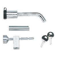 Master Lock Coupler and Receiver Pin Set, Stainless Steel Composite_or_Mixed
