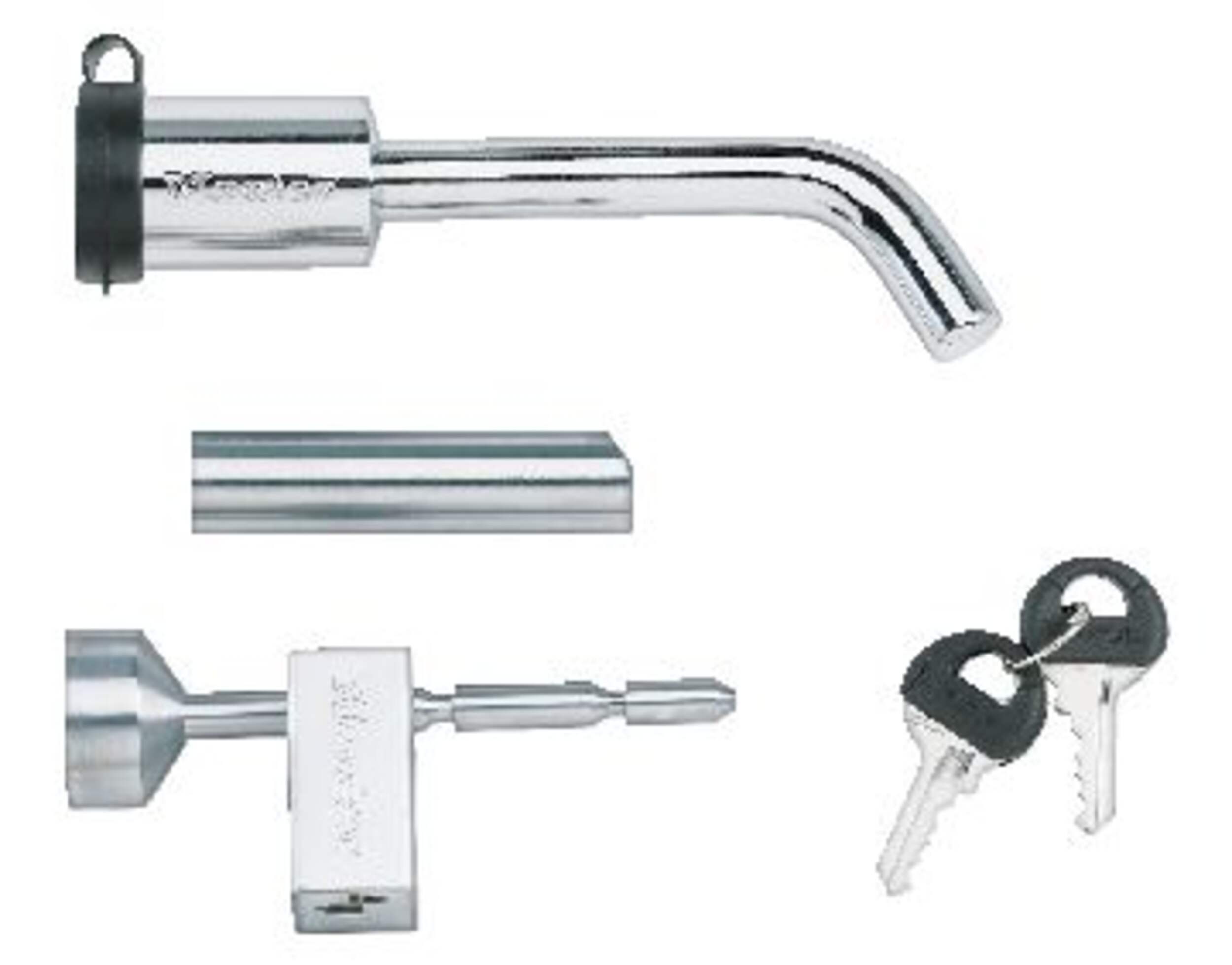 Master Lock Coupler and Receiver Pin Set, Stainless Steel Composite_or_Mixed