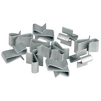 Pinces métalliques pour remorque C.E. Smith, fini zingué, paq. 10