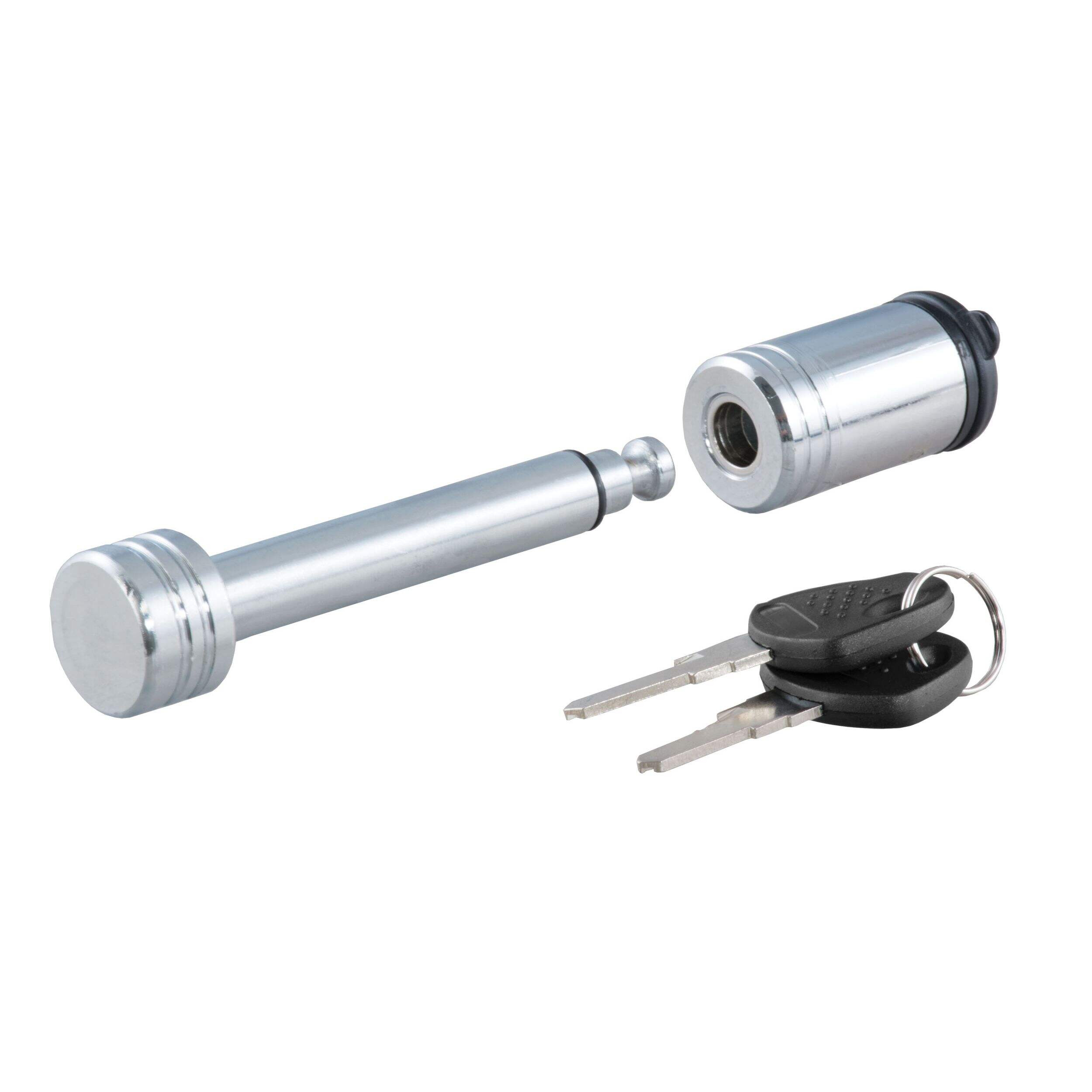 CURT 23501 Trailer Hitch Pin Lock, 1/2-Inch Diameter, Fits 1-1/4-Inch Receiver Front_Elevated