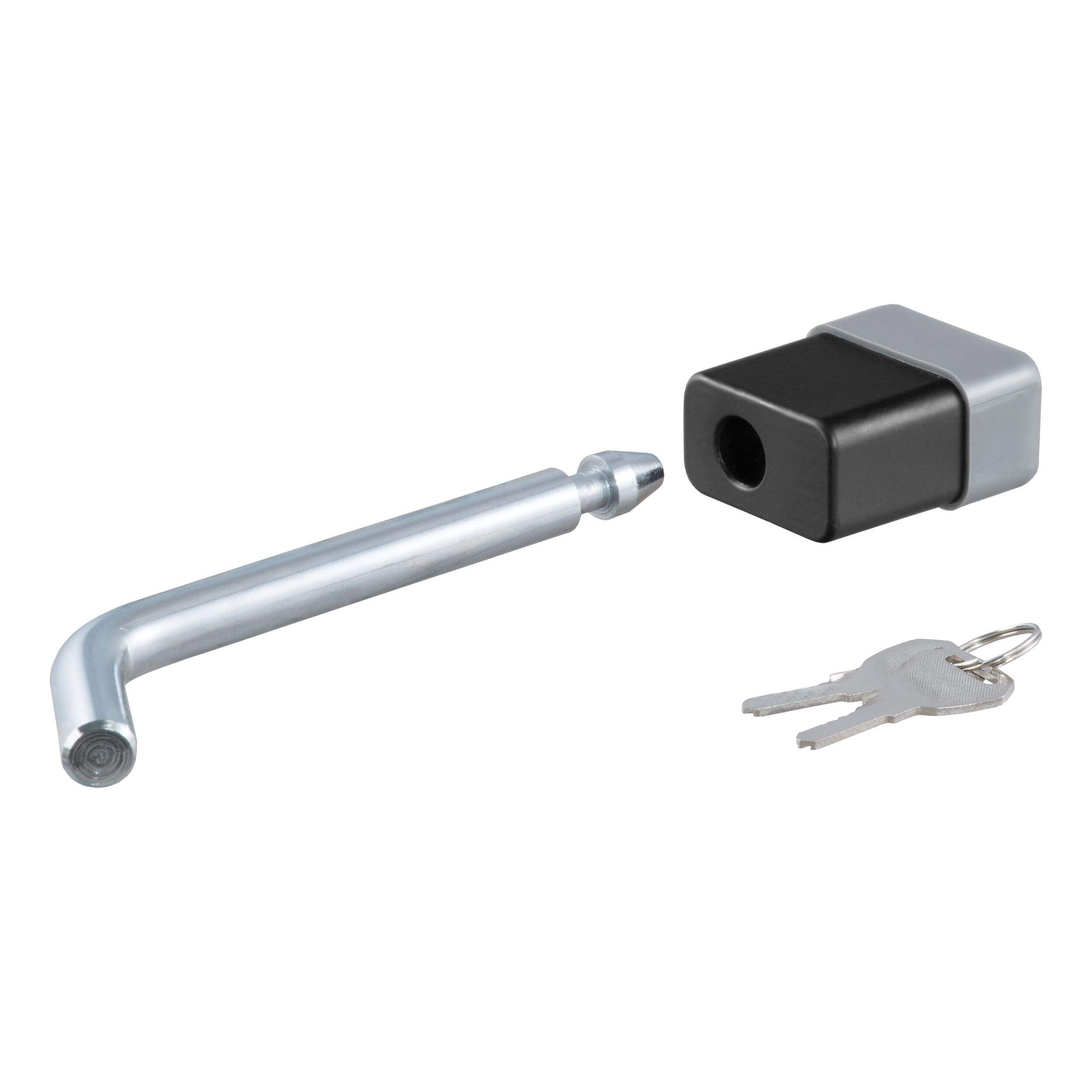 CURT 23020 Trailer Hitch Lock, 1/2-Inch Pin Diameter, Fits 1-1/4-Inch Receiver Front_Elevated