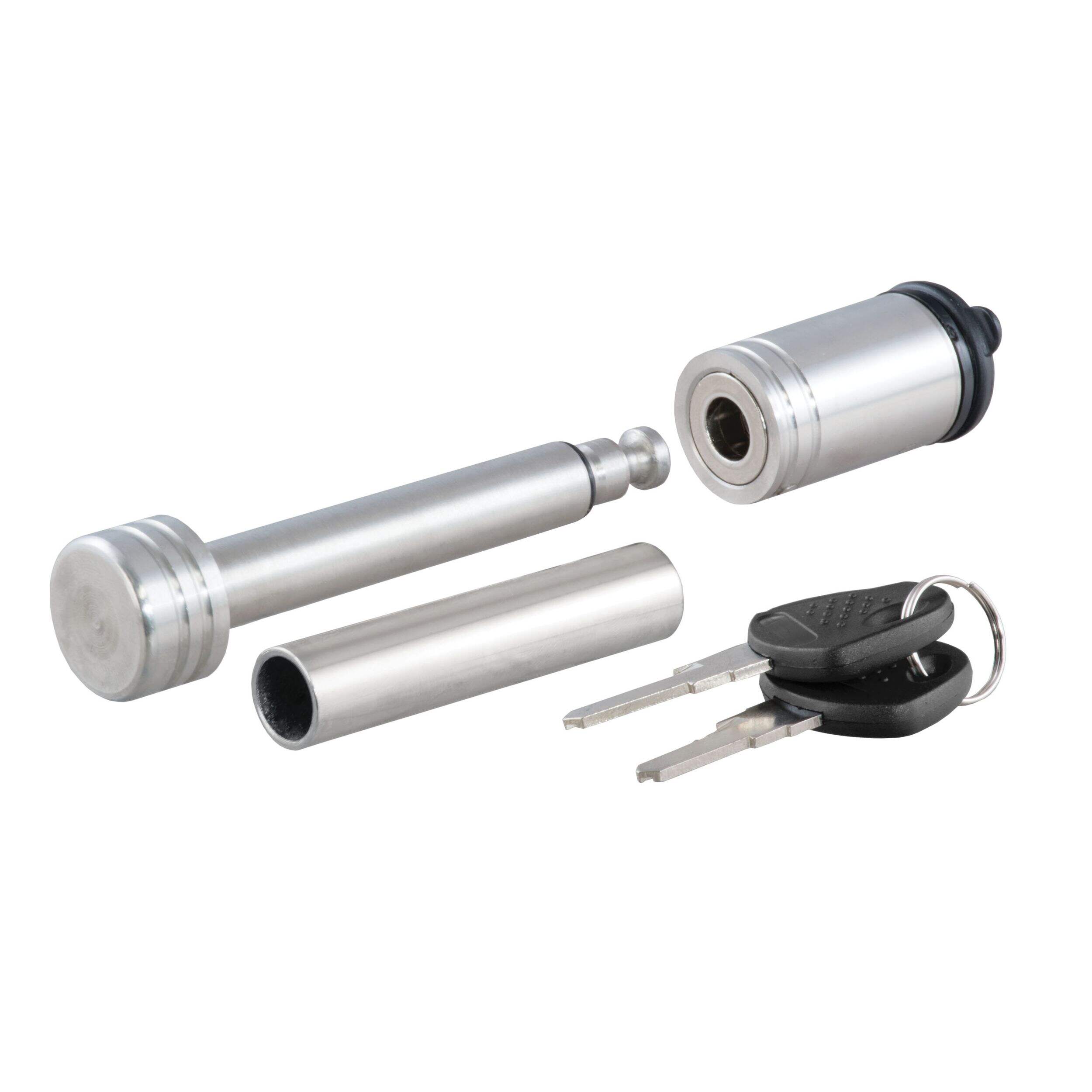 CURT 23517 1/2-in Hitch Lock with 5/8-in Adapter (1-1/4-in or 2-in Receiver) Front_Elevated