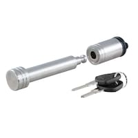 CURT 23516 5/8-in Hitch Lock, 2-in Receiver, Barbell, Stainless Front_Three_Fourths_Angled_Right