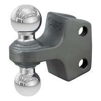CURT Rebellion XD Dual Ball Attachment Front_Three_Fourths_Angled_Left