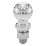 Boule d’attelage 2 5/16 po CURT 40005 (tige 1 x 2 1/8 po, 7 500 lb, chromé) Front_Flat