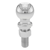 Boule d'attelage de 2 5/16 po CURT 40021 (tige 1 x 3 po, 6 000 lb, chromé) Front_Flat