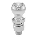 Boule d'attelage de 2 po CURT 40066 (tige 1 x 2 1/8 po, 6 000 lb, chromé, emballée) Front_Three_Fourths_Angled_Left
