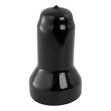 CURT 41352 Switch Ball Cover (3/4" Threaded Shank, Black Rubber) Front_Elevated