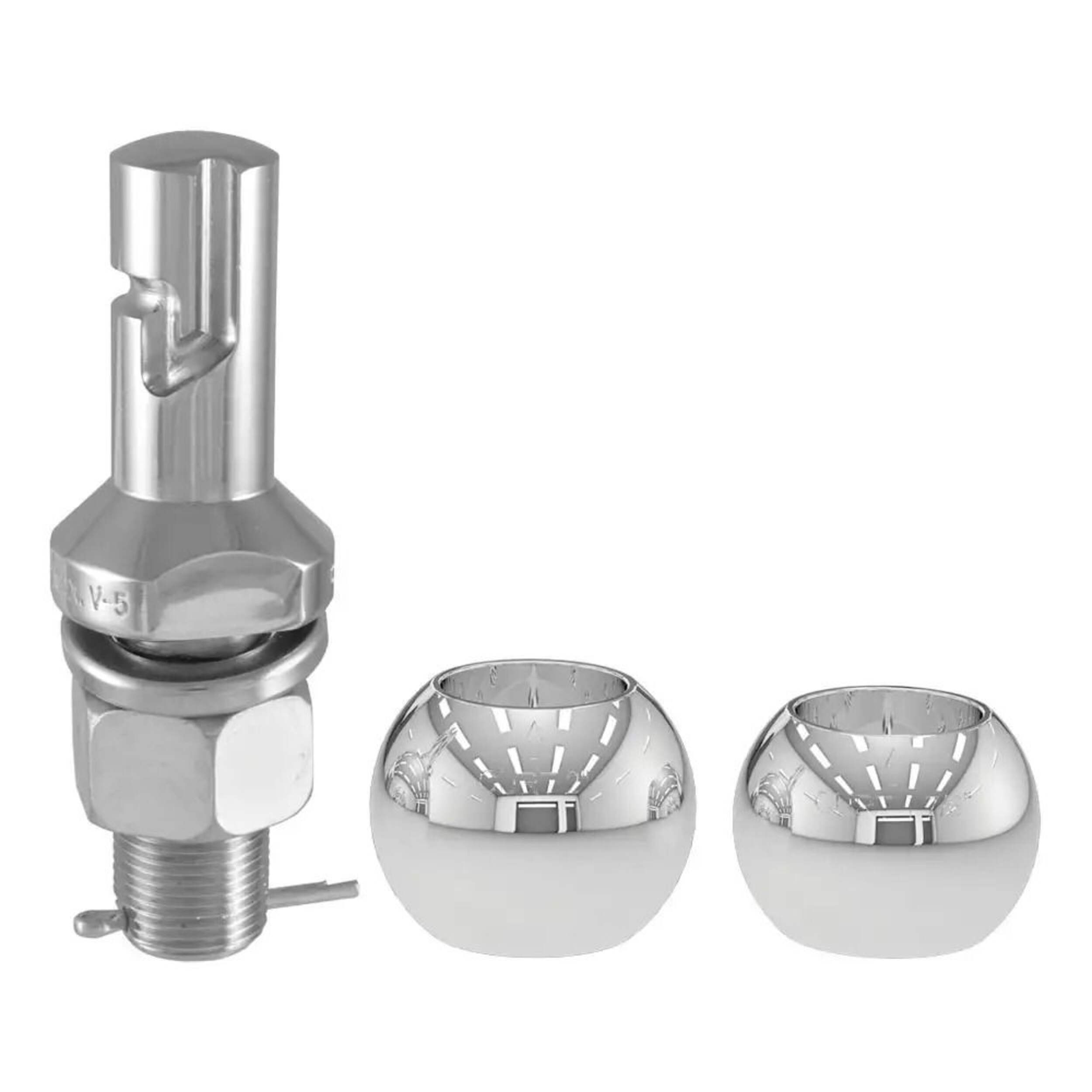 CURT 42178 Switch Ball Set (1-7/8-in & 2-in Balls, 1-in x 2-1/4-in Shank) Front_Flat
