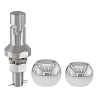 CURT 41783 Switch Ball Set (1-7/8-in & 2-in Balls, 3/4-in x 2-1/4-in Shank) Front_Flat