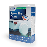 CAMCO Vinly RV Spare Tire Cover, Arctic White, Assorted Sizes Front_Angled_Left