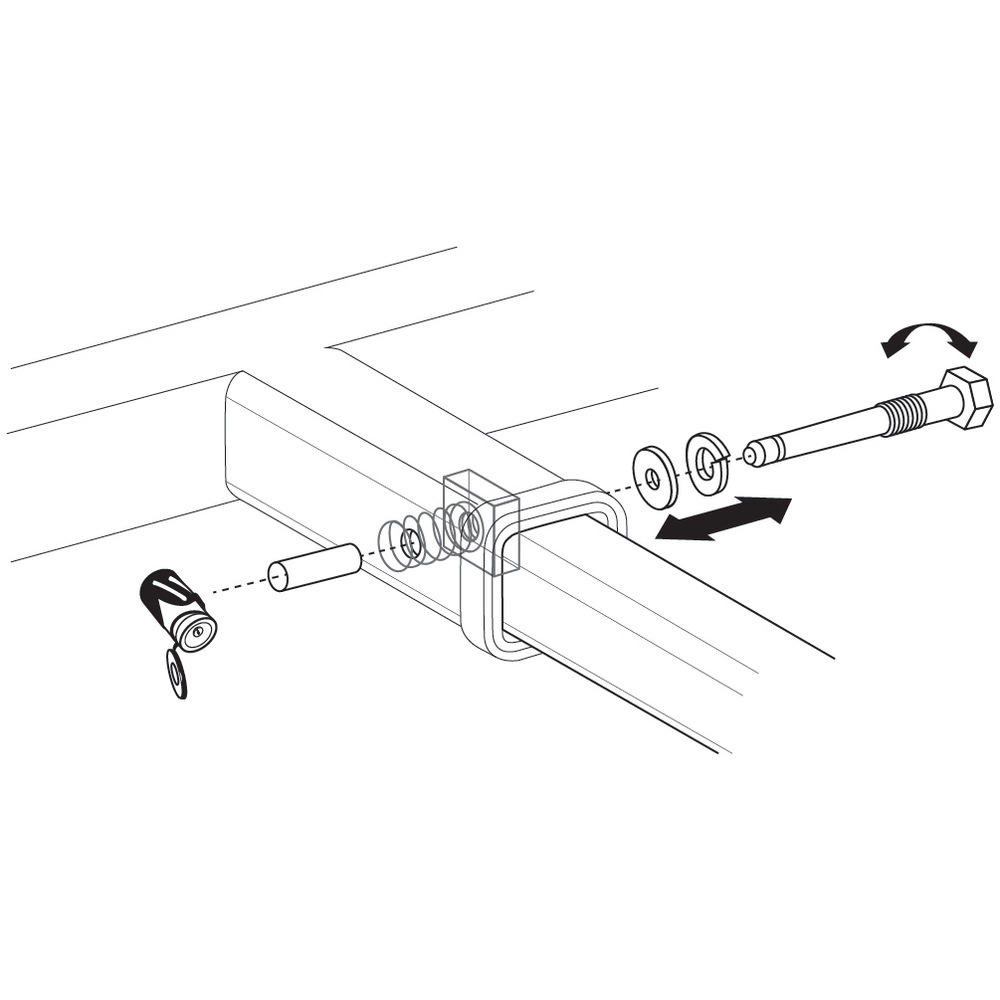 Let's Go Aero Locking AntiRattle Hitch Pin, 2in Canadian Tire