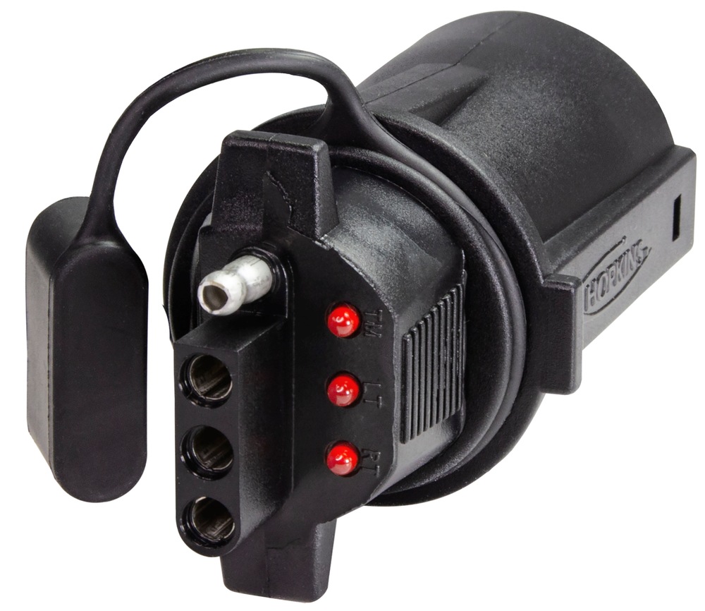 Hopkins Towing Solution 7 RV Blade to 4 Flat with BuiltIn Tester LEDs