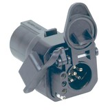 Hopkins Towing Solution 7 RV Blade to 6 Round & 4 Flat Multi-Tow Centre Pin Auxiliary Front_Three_Fourths_Angled_Right