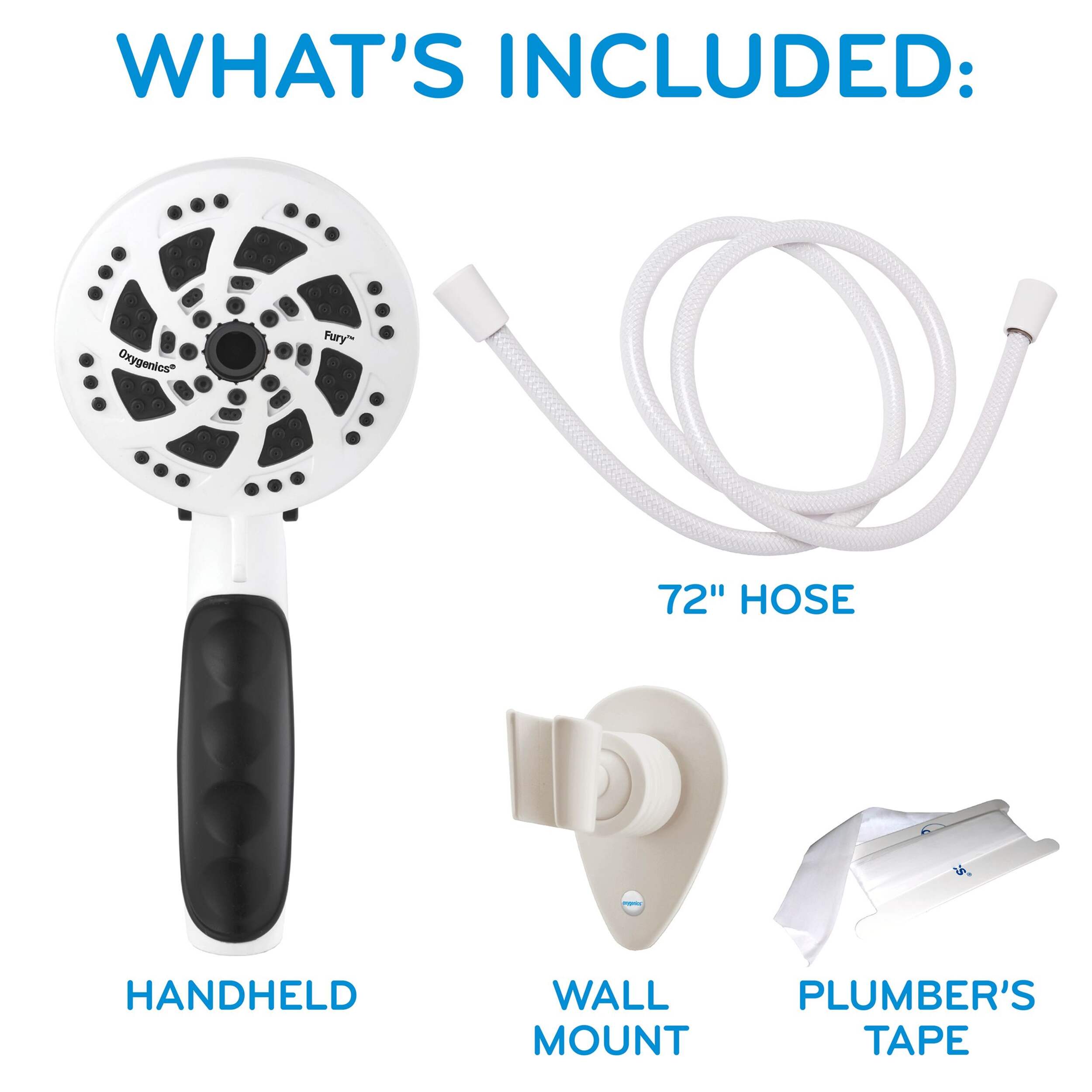 Oxygenics 92760 Fury RV Shower Head, White Canadian Tire