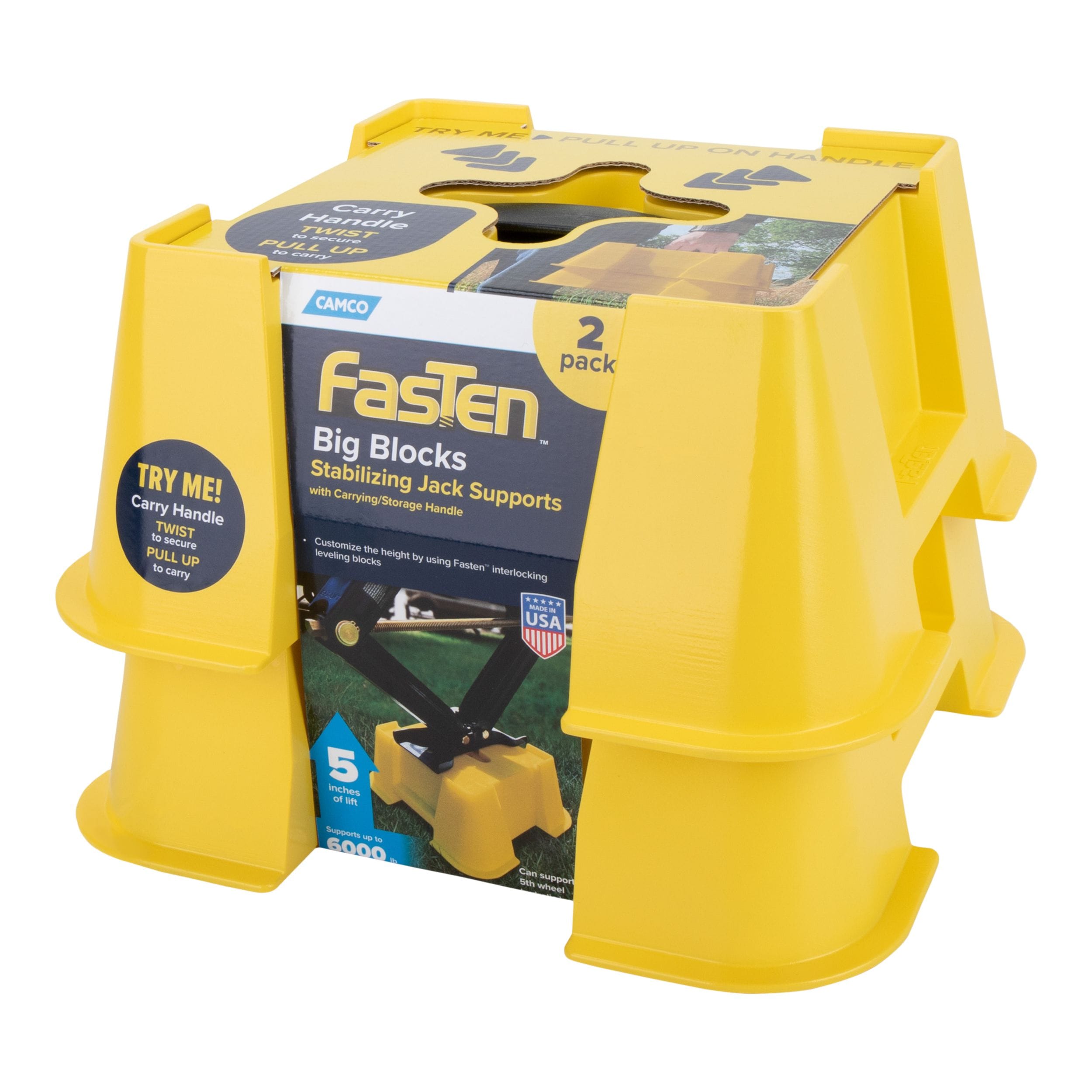 Camco Fasten Big Blocks Stabilizing RV Jack Supports, 2pk Canadian Tire