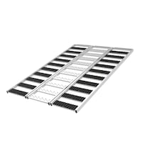 CargoMaster Aluminum Multi-Function Tri-Fold Snowmobile/ATV Ramp, 77 x 54-in, 1500-lb Front_Three_Fourths_Angled_Left