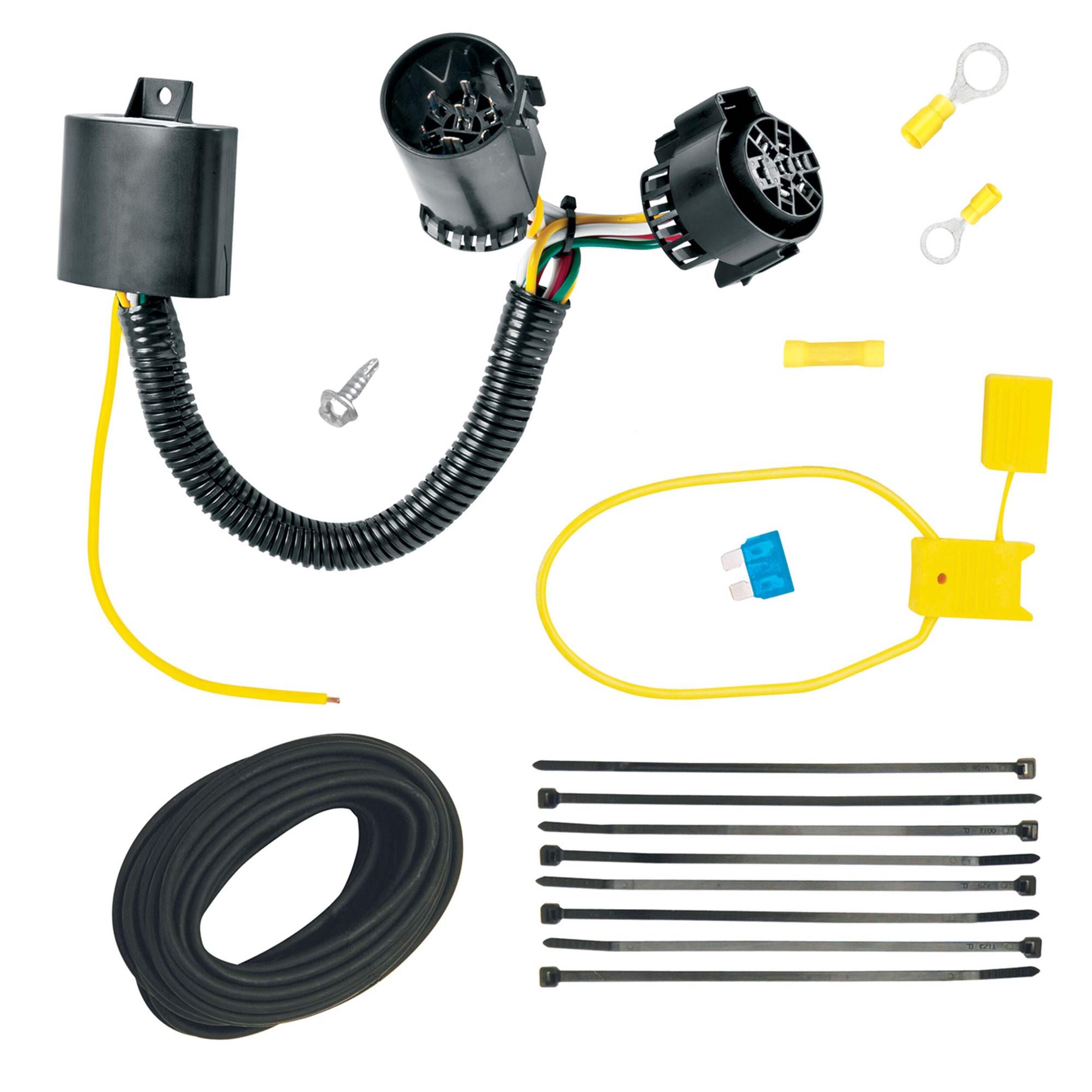 Reese Brake Control Converter and 7-Way Adapter Overhead_Flat
