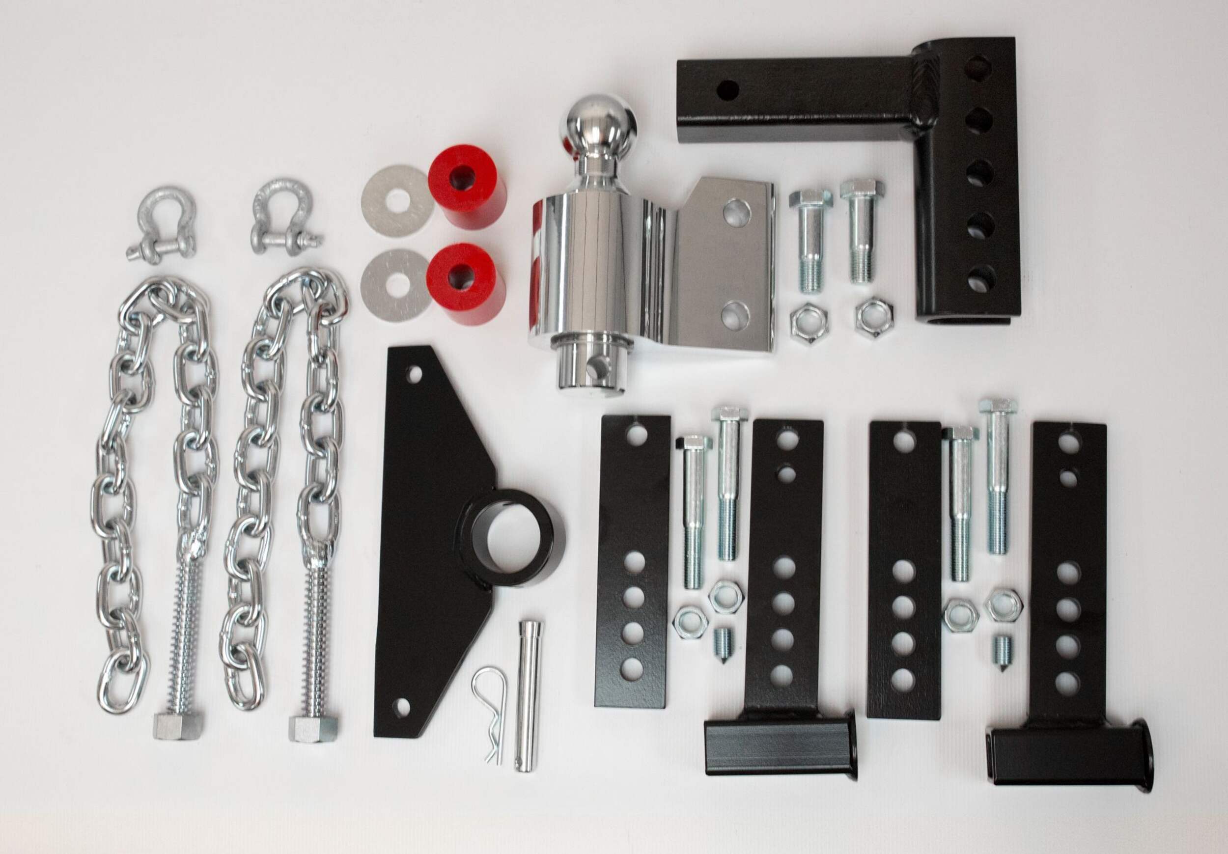 Andersen Weight Distribution Kit 4-in drop, 2-in Tow Ball with 3-6-in trailer bracket Overhead_Flat