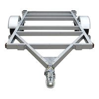 Stirling Galvanized Kit Trailer, 4-ft x 8-ft Front_Elevated