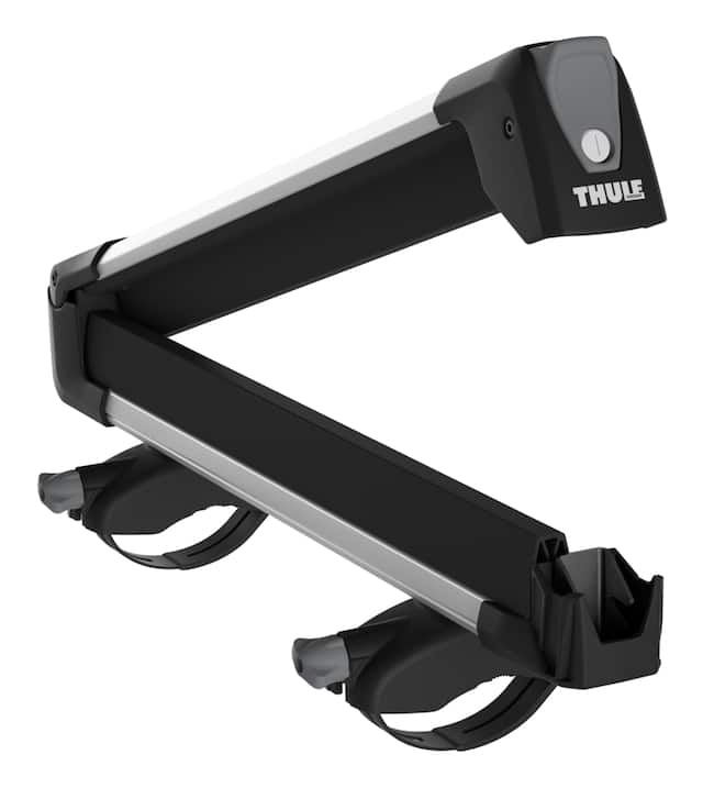 Thule SnowPack Stainless Steel Roof Top Mount Ski/Snowboard Rack, Large ...