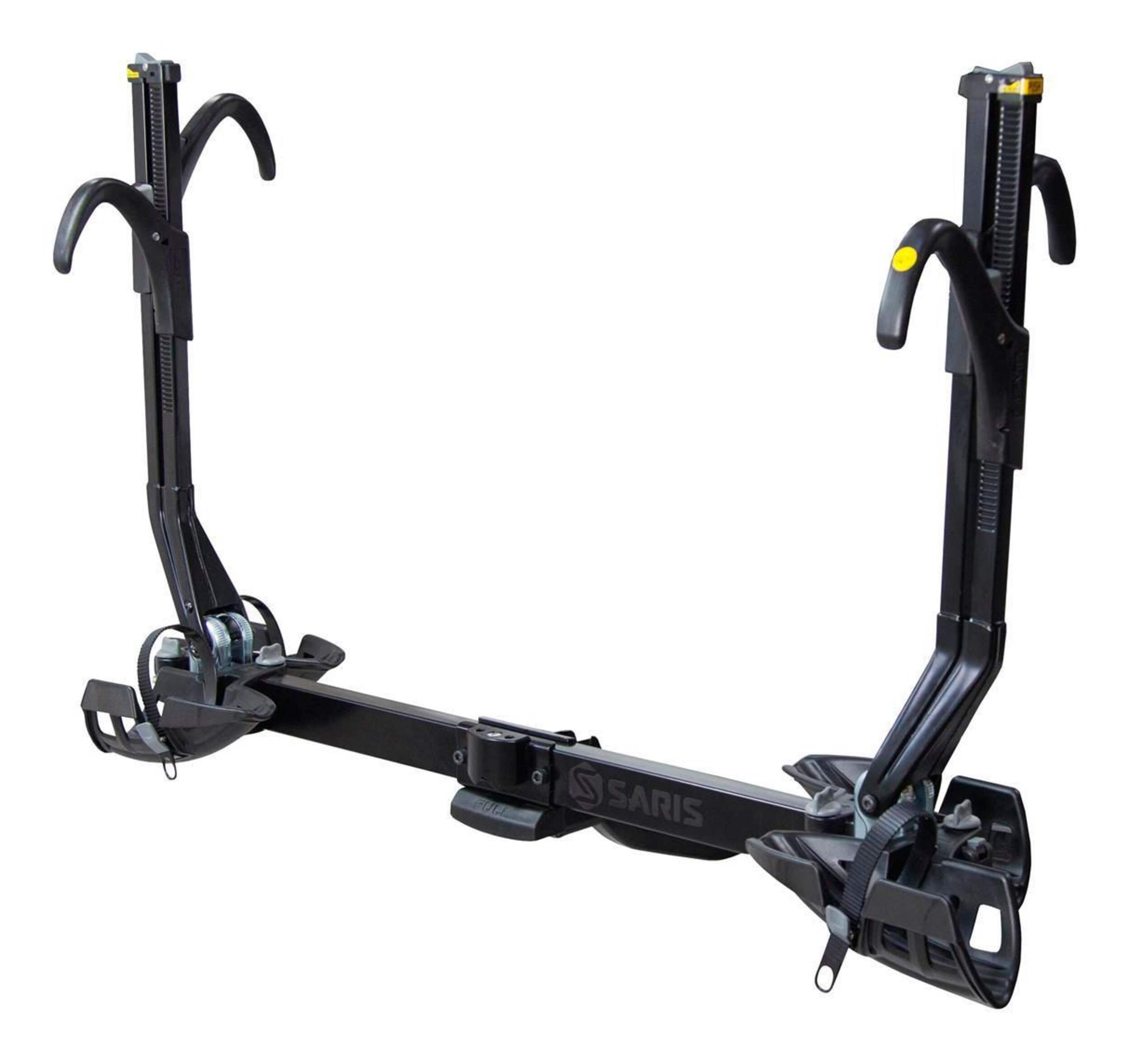 Porte-vélos d'attelage de style plateau Saris SuperClamp EX, 2 vélos Front_Angled_Right