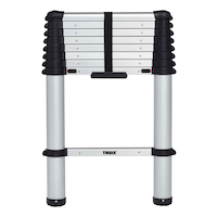 Échelle de fourgonnette Thule, extensible avec sac de rangement, argent, 8,5 pi
