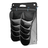 Thule Shoe Organizer, Foldable Storage w/ Buit-in Handle, Black/Grey Front_Angled_Left