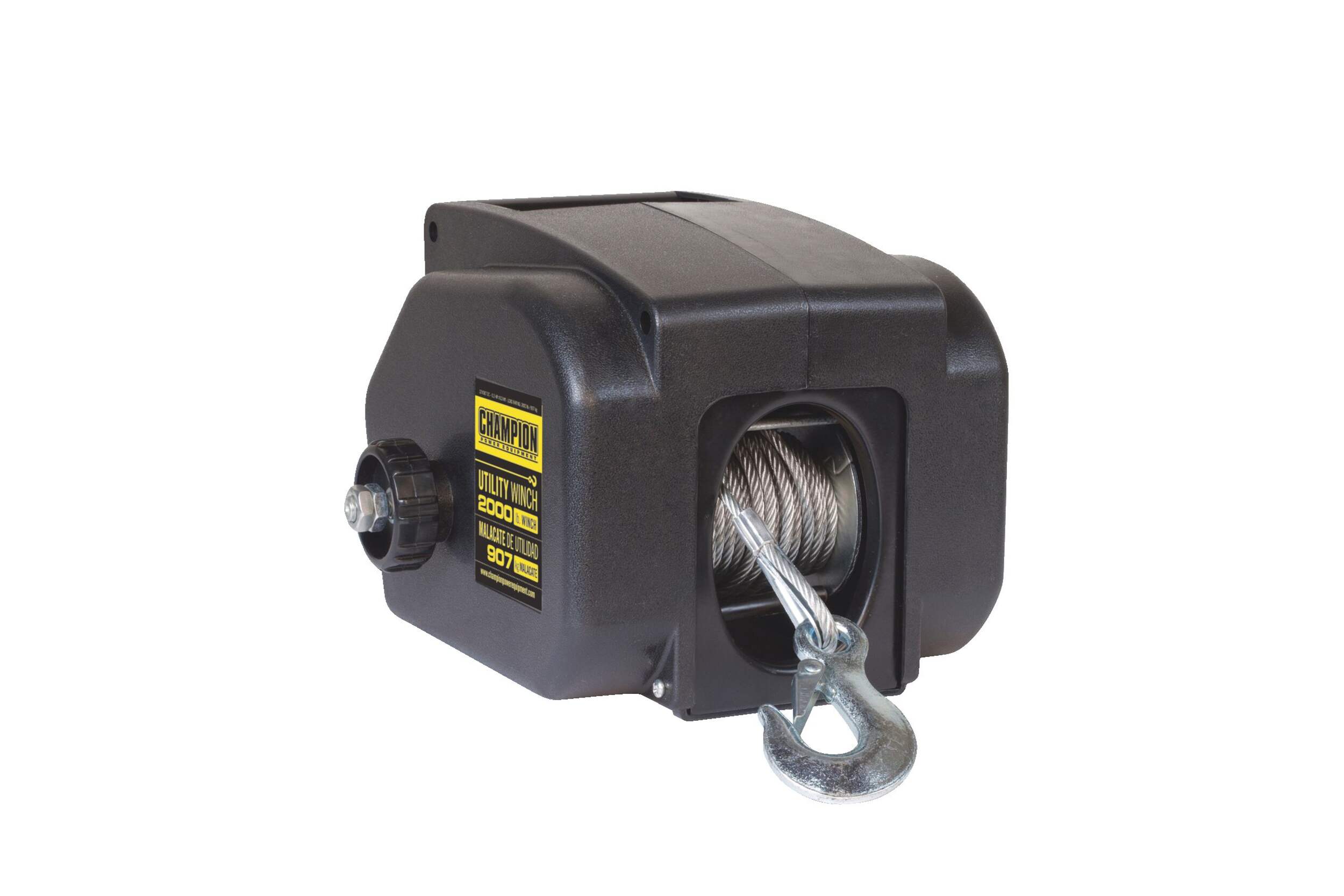 Champion Trailer Utility Winch Kit, 2000-lb Front_Angled_Right