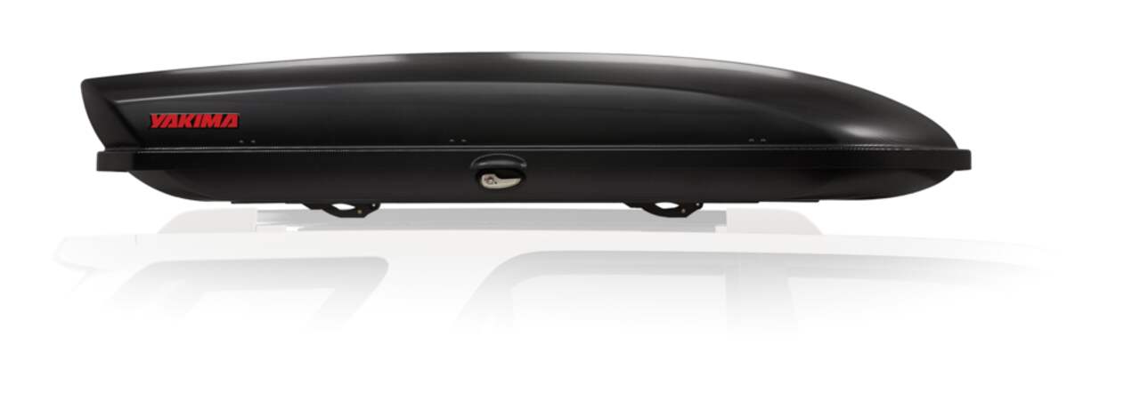 Yakima Skybox 12 Rectangle Shaped Carbonite Roof Top Cargo Box w SKS Lock Black