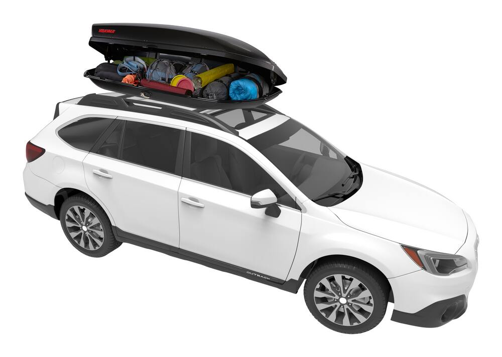 Yakima SkyBox Aerodynamic Rooftop Cargo Space for Cars Wagons and SUVs 