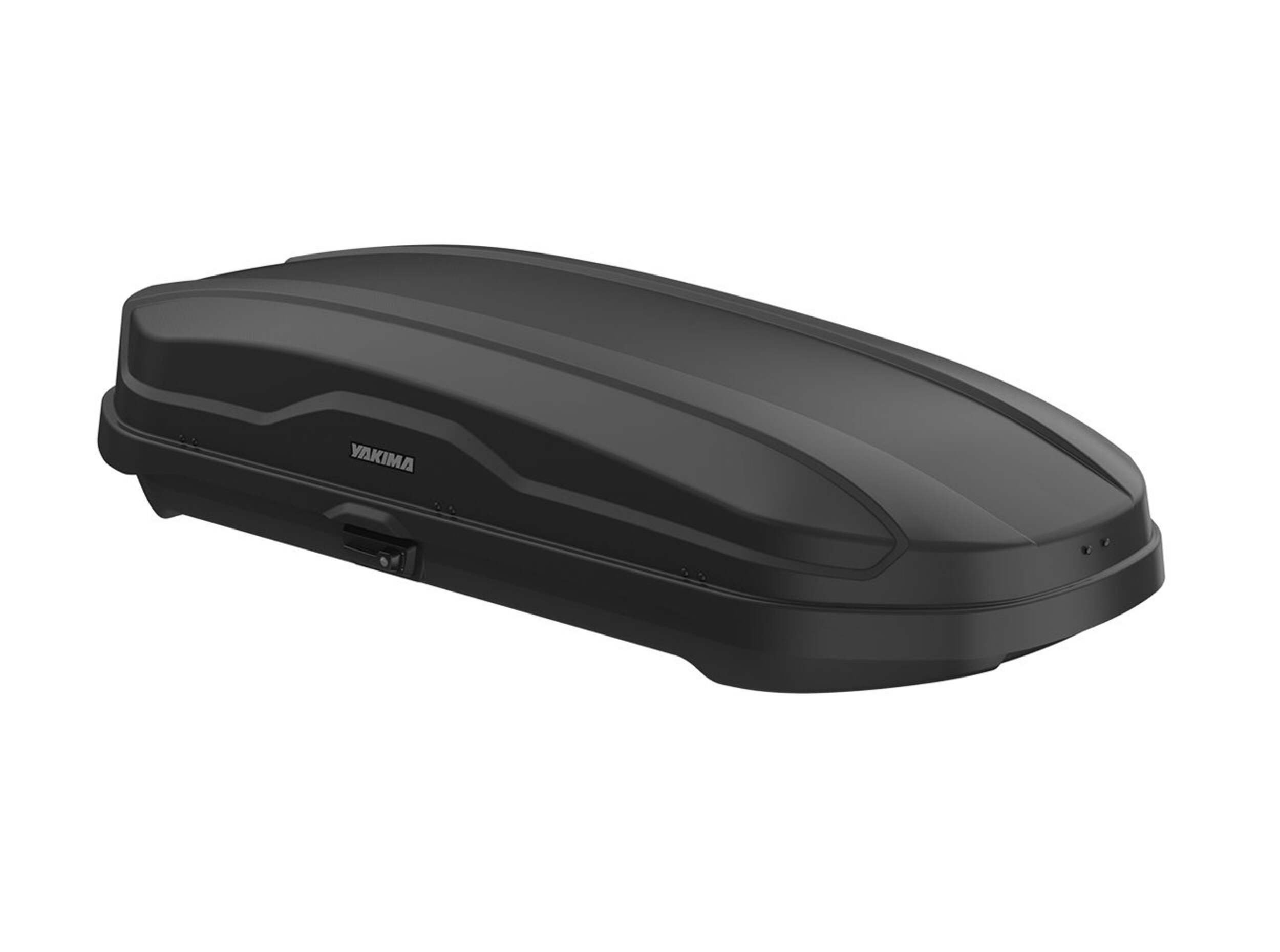 Yakima Skybox NX 16 Rectangle-Shaped Roof Top Cargo Box w/ SKS Lock, Black Front_Angled_Right