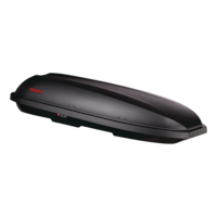 Yakima Rocketbox Pro 11 Rectangle-Shaped Roof Top Cargo Box w/ SKS Lock, Black Front_Angled_Right