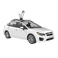 Yakima Frontloader 1-Bike Roof Top Mount Bike Rack, Adjustable, Black Front_Angled_Right