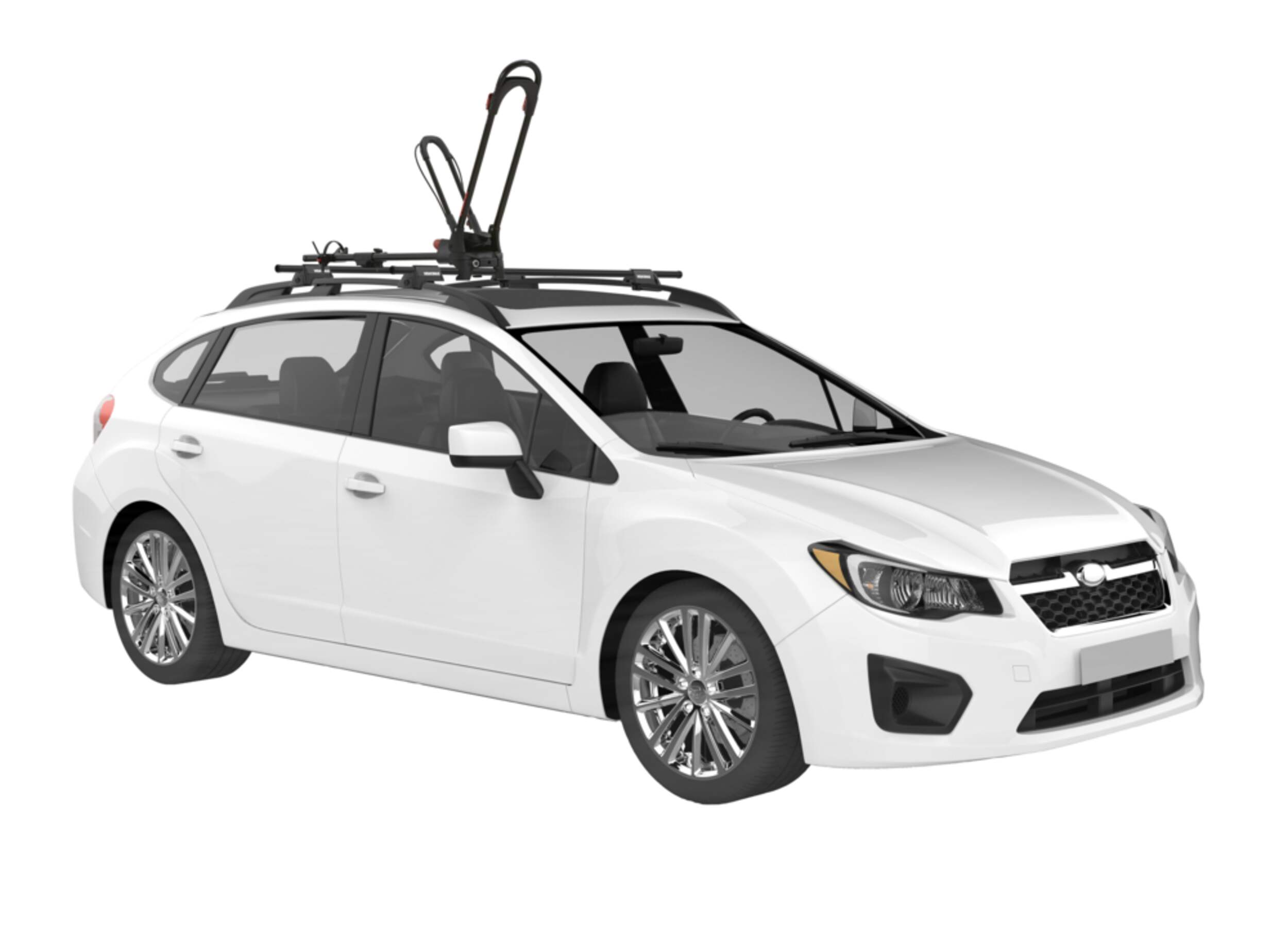 Support à plateforme sur attelage pour 1 vélo Yakima Frontloader, réglable, noir Front_Angled_Right