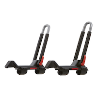Yakima JayLow J-Cradle Roof Top Mount Kayak Rack w/ Tie-Downs, 2-pc Front_Angled_Left