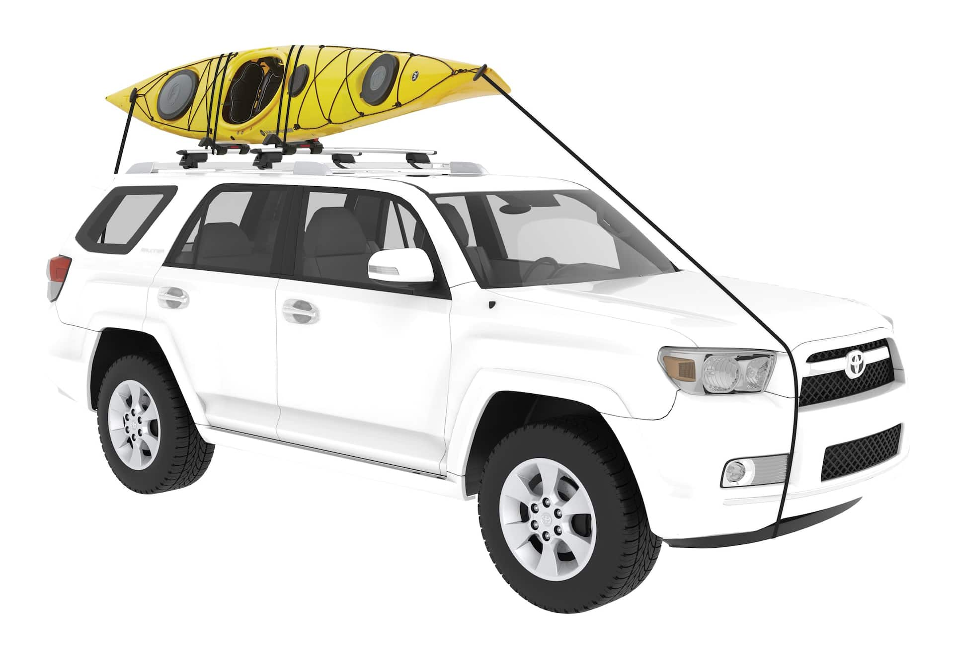 Yakima JayLow J Cradle Roof Top Mount Kayak Rack w Tie Downs 2