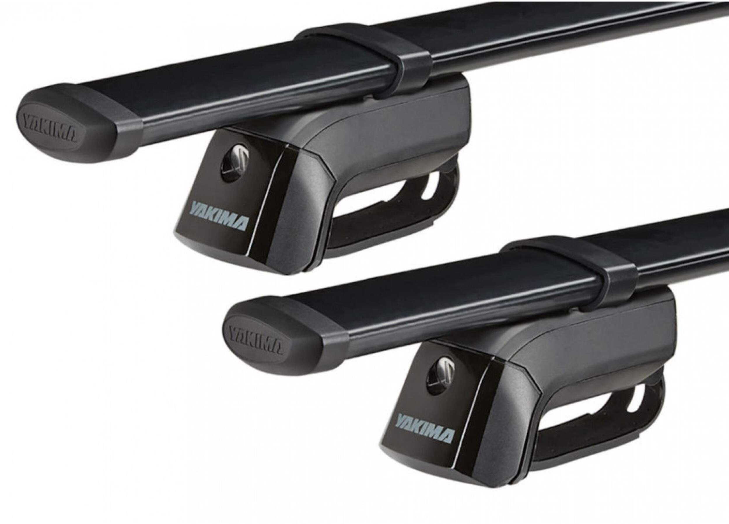 Yakima TimberLine Towers Raised Rail Roof Rack System, Medium, Black, 2-pc CloseUp