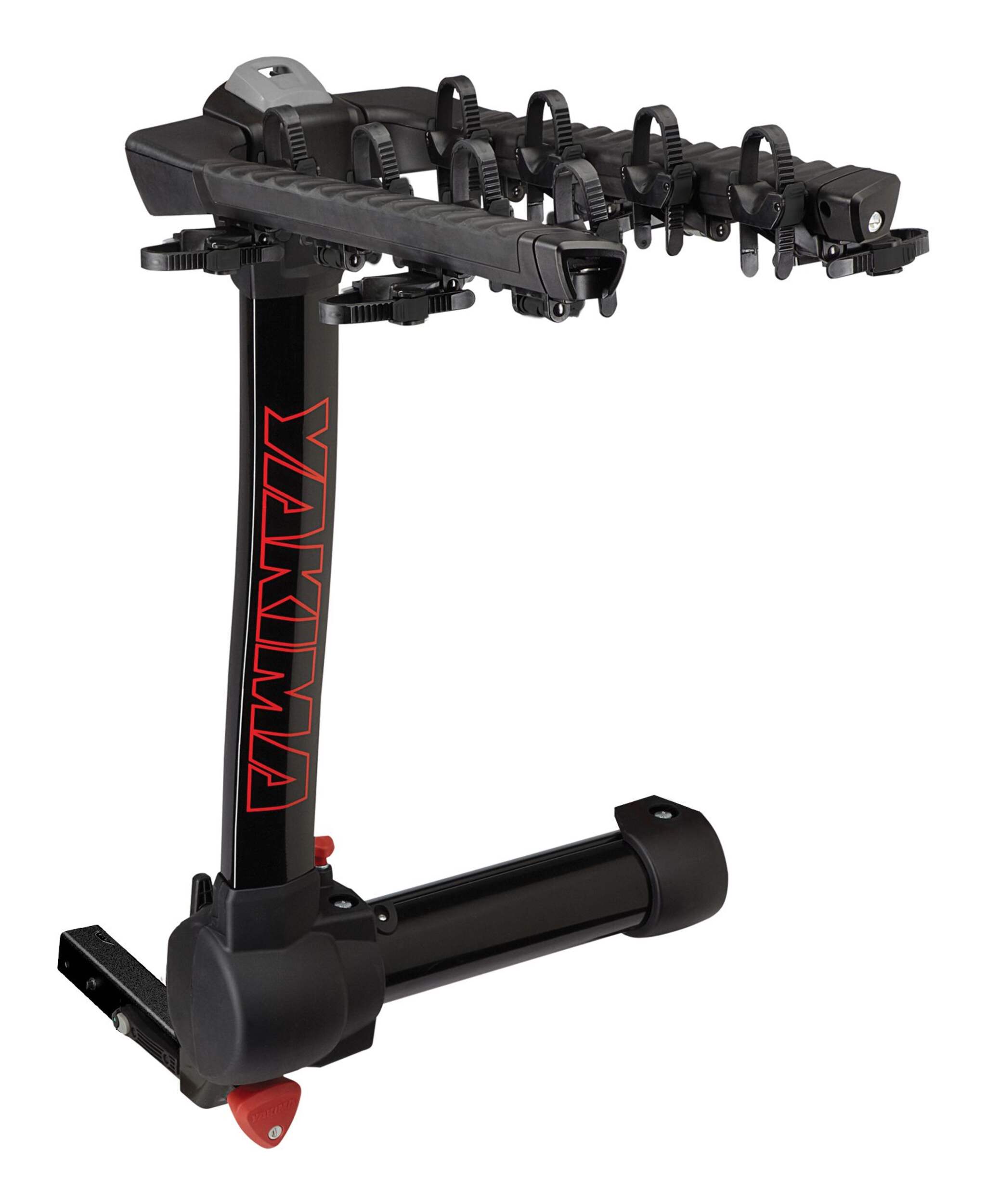 Yakima FullSwing 4-Bike Hitch Mount Bike Rack, Fits 2-in Receiver, Black Front_Angled_Right