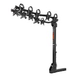 CURT 18065 Premium 5-Bike Two Arm Hitch Mount Bike Rack, Fits 2-in Receiver, Black Front_Three_Fourths_Angled_Left