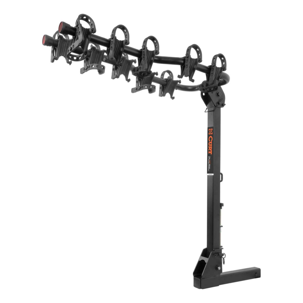 CURT 18065 Premium 5 Bike Two Arm Hitch Mount Bike Rack Fits 2 in Receiver Black Canadian Tire