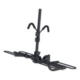 CURT 2-Bike Tray-Style Hitch Mount Bike Rack, Fits 1-1/4, 2-in Receiver, Black Front_Three_Fourths_Angled_Left